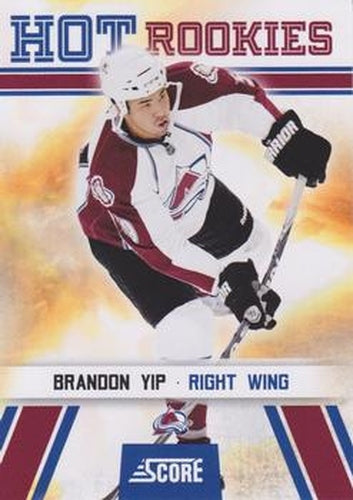 #507 Brandon Yip - Colorado Avalanche - 2010-11 Score Hockey