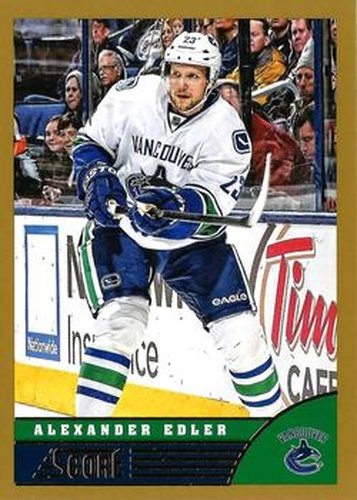 #508 Alexander Edler - Vancouver Canucks - 2013-14 Score - Gold Hockey