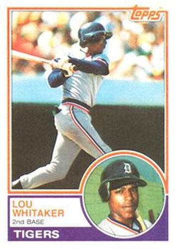 #509 Lou Whitaker - Detroit Tigers - 1983 Topps Baseball