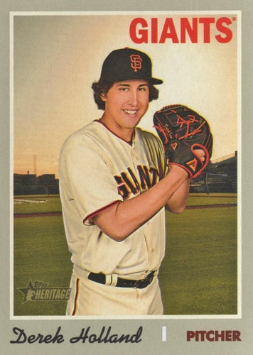 #509 Derek Holland - San Francisco Giants - 2019 Topps Heritage Baseball