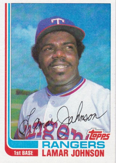 #50T Lamar Johnson - Texas Rangers - 1982 Topps Traded Baseball