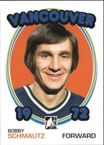 #50 Bobby Schmautz - Vancouver Canucks - 2009-10 In The Game 1972 The Year In Hockey