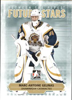 #50 Marc-Antoine Gelinas - Shawinigan Cataractes - 2009-10 In The Game Between The Pipes Hockey