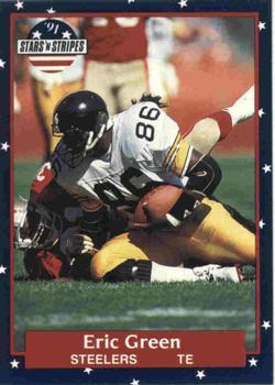 #50 Eric Green - Pittsburgh Steelers - 1991 Fleer Stars 'n Stripes Football