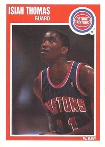 #50 Isiah Thomas - Detroit Pistons - 1989-90 Fleer Basketball