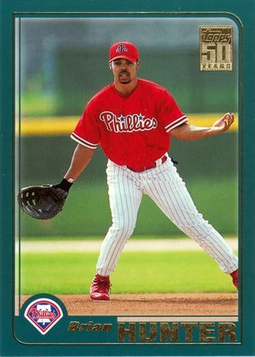 #T50 Brian Hunter - Philadelphia Phillies - 2001 Topps Traded & Rookies Baseball