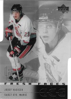 #50 Josef Vasicek - Sault Ste. Marie Greyhounds - 2000-01 Upper Deck Ice Hockey