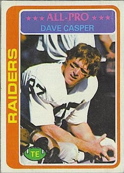 #50 Dave Casper - Oakland Raiders - 1978 Topps Football