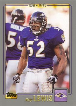 #50 Ray Lewis - Baltimore Ravens - 2001 Topps Football