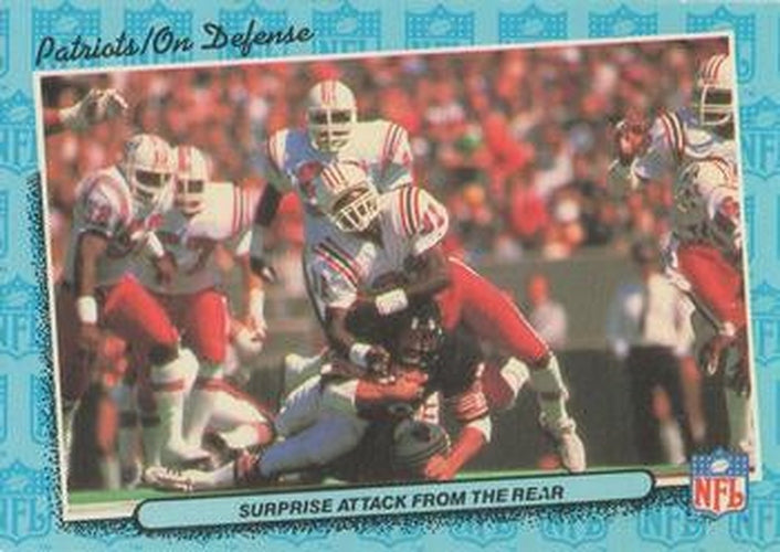 #50 Surprise Attack from the Rear Defense - New England Patriots - 1986 Fleer Team Action Football