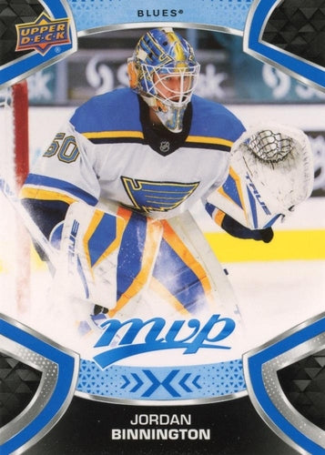 #50 Jordan Binnington - St. Louis Blues - 2021-22 Upper Deck MVP - Blue Hockey