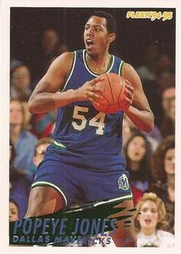 #50 Popeye Jones - Dallas Mavericks - 1994-95 Fleer Basketball
