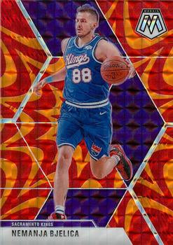 #50 Nemanja Bjelica - Sacramento Kings - 2019-20 Panini Mosaic - Reactive Orange Basketball