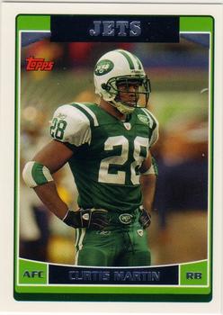 #50 Curtis Martin - New York Jets - 2006 Topps Football