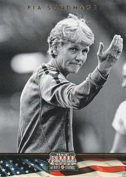 #50 Pia Sundhage - 2012 Panini Americana Heroes & Legends