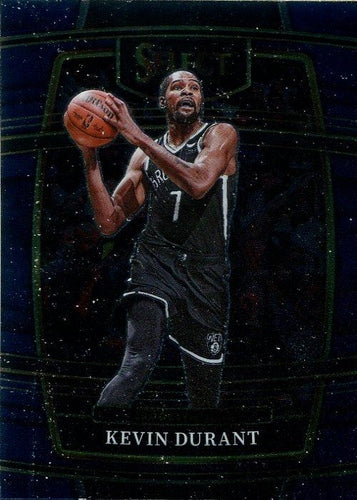 #50 Kevin Durant - Brooklyn Nets - 2021-22 Panini Select - Blue Basketball