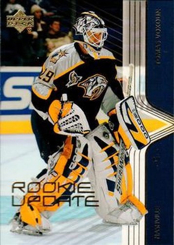 #50 Tomas Vokoun - Nashville Predators - 2003-04 Upper Deck Rookie Update Hockey
