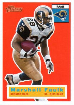 #50 Marshall Faulk - St. Louis Rams - 2001 Topps Heritage Football