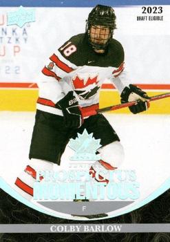 #PM-50 Colby Barlow - Canada - 2023 Upper Deck Team Canada Juniors - Prospectus Momentous Hockey
