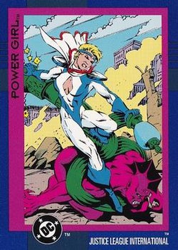 #50 Power Girl - 1993 SkyBox DC Cosmic Teams