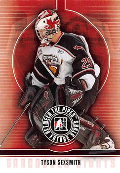 #50 Tyson Sexsmith - Vancouver Giants - 2008-09 In The Game Between The Pipes Hockey