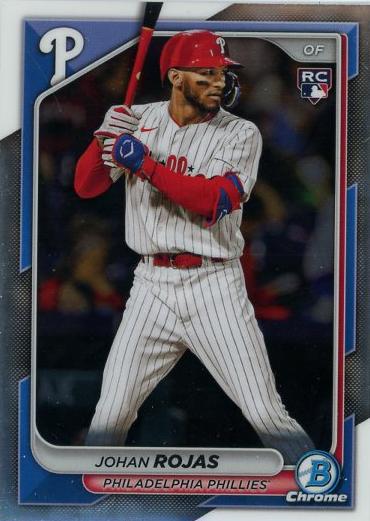 #50 Johan Rojas - Philadelphia Phillies - 2024 Bowman Chrome Baseball