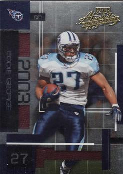 #50 Eddie George - Tennessee Titans - 2003 Playoff Absolute Memorabilia Football