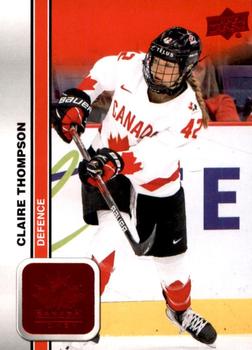 #50 Claire Thompson - Canada - 2023 Upper Deck Team Canada Juniors - Red Foil Hockey