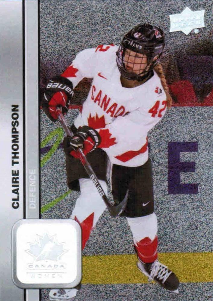 #50 Claire Thompson - Canada - 2023 Upper Deck Team Canada Juniors - Patterned Foilboard Hockey