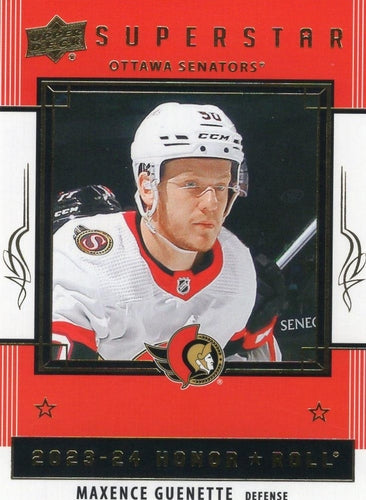 #HR50 Maxence Guenette - Ottawa Senators - 2023-24 Upper Deck - Honor Roll Hockey