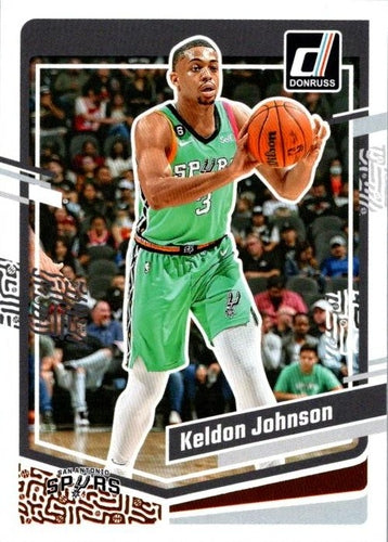 #50 Keldon Johnson - San Antonio Spurs - 2023-24 Donruss Basketball