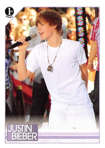 #50 Justin returned to Rockefeller Plaza on June 4 - 2010 Panini Justin Bieber