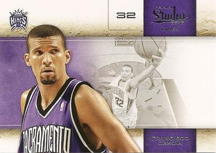 #50 Francisco Garcia - Sacramento Kings - 2009-10 Panini Studio Basketball