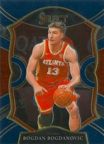 #50 Bogdan Bogdanovic - Atlanta Hawks - 2020-21 Panini Select - Blue Basketball