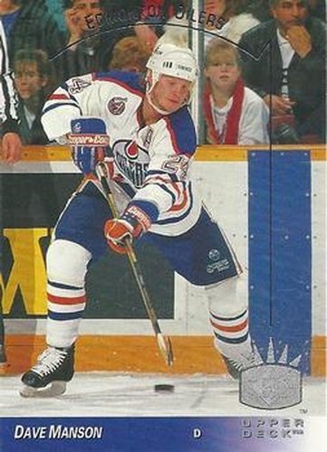 #50 Dave Manson - Edmonton Oilers - 1993-94 Upper Deck - SP Hockey
