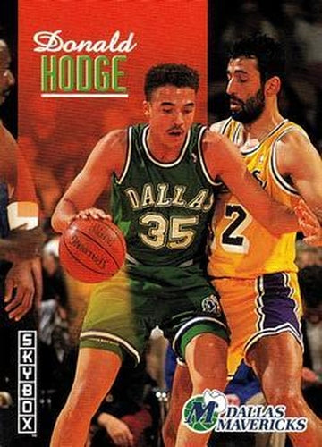 #50 Donald Hodge - Dallas Mavericks - 1992-93 SkyBox Basketball