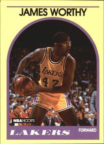 #50 James Worthy - Los Angeles Lakers - 1989-90 Hoops Superstars Basketball