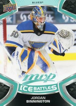 #50 Jordan Binnington - St. Louis Blues - 2021-22 Upper Deck MVP - Ice Battles Hockey