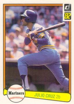 #50 Julio Cruz - Seattle Mariners - 1982 Donruss Baseball