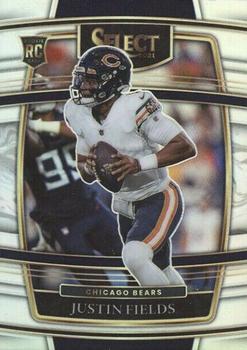 #50 Justin Fields - Chicago Bears - 2021 Panini Select - Silver Prizm Football