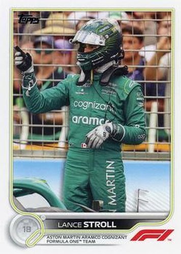 #50 Lance Stroll - Aston Martin Aramco Cognizant Formula One Team - 2022 Topps Formula 1 Racing