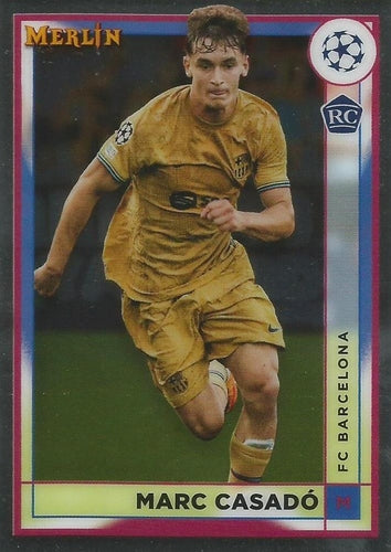#50 Marc Casadó - FC Barcelona - 2022-23 Merlin Chrome UEFA Club Competitions Soccer