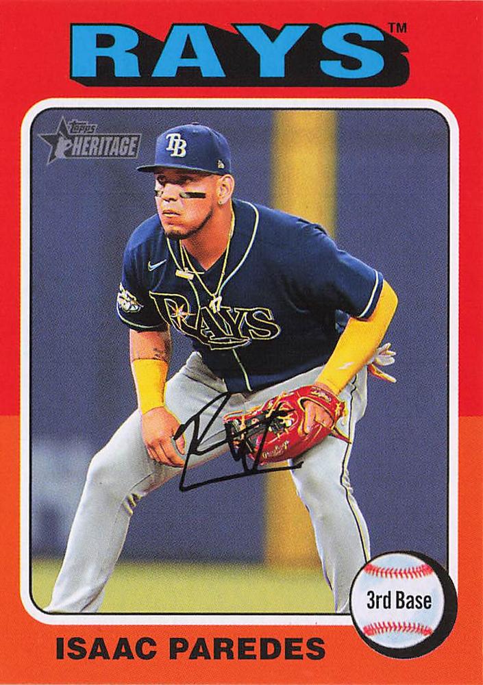 #50 Isaac Paredes - Tampa Bay Rays - 2024 Topps Heritage Baseball