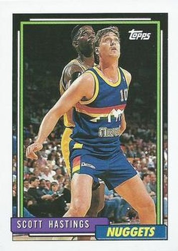 #50 Scott Hastings - Denver Nuggets - 1992-93 Topps Basketball