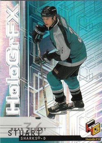 #50 Brad Stuart - San Jose Sharks - 1999-00 Upper Deck HoloGrFX Hockey