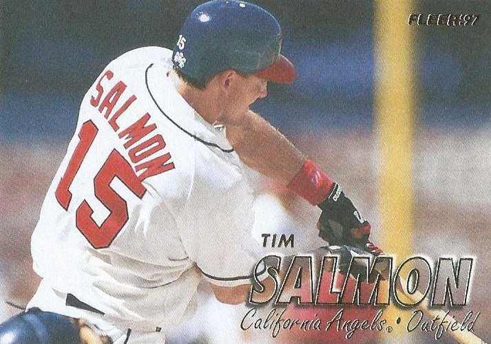 #50 Tim Salmon - California Angels - 1997 Fleer Baseball