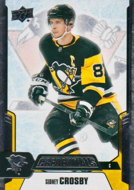 #50 Sidney Crosby - Pittsburgh Penguins - 2019-20 Upper Deck Credentials Hockey