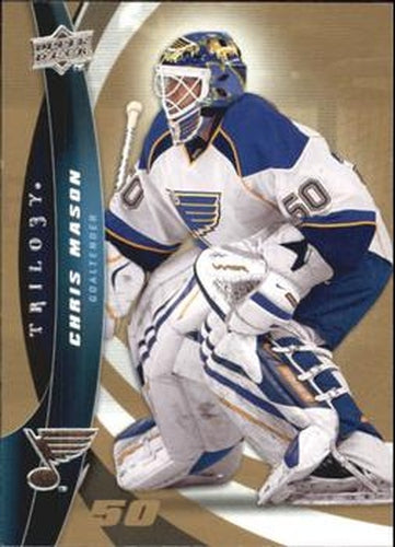 #50 Chris Mason - St. Louis Blues - 2009-10 Upper Deck Trilogy Hockey