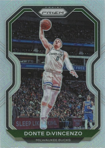 #50 Donte DiVincenzo - Milwaukee Bucks - 2020-21 Panini Prizm - Silver Prizms Basketball