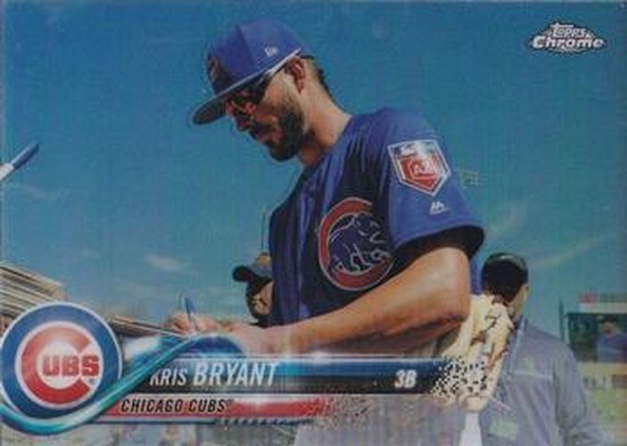 #50b Kris Bryant - Chicago Cubs - 2018 Topps Chrome Baseball